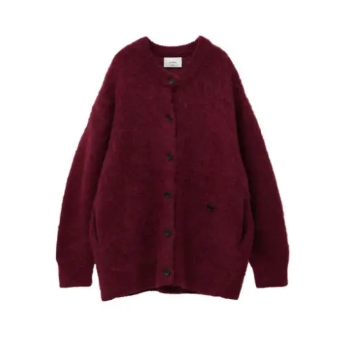 Suzu Hirose × CLANE MOHAIR LOOSE KNIT CARDIGAN