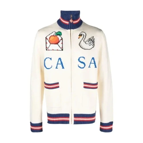 CASABLANCA SWAN ZIP UP JACKET