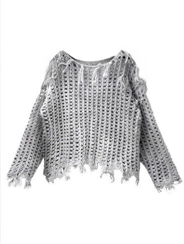 Rosen Kreuz crochet loose knit