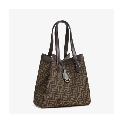 FENDI ブラウンFFジャカードファブリック 変形バッグ