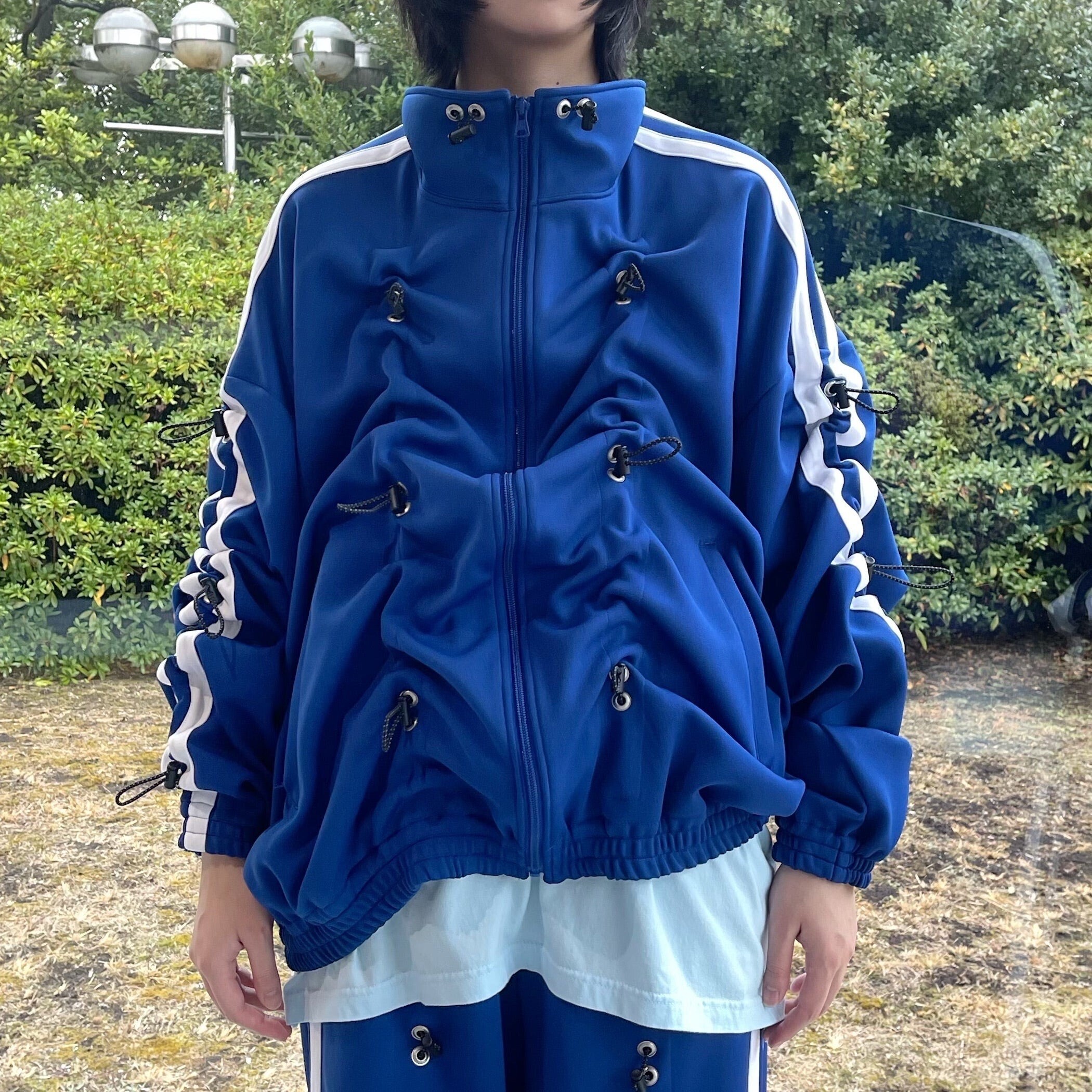 KIDILL DRAW CORD TRACK TOP / NAVY BLUE