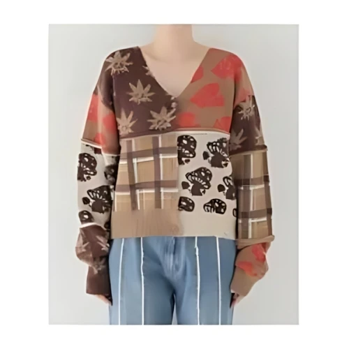HUF NATURE PATCHWORK CARDIGAN