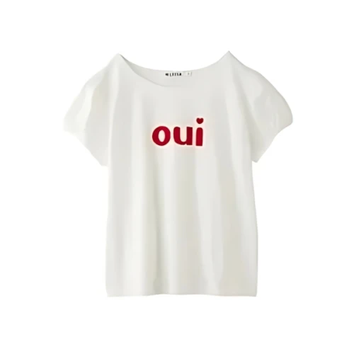 MILKFED. OUI PUFF SLEEVE TOP