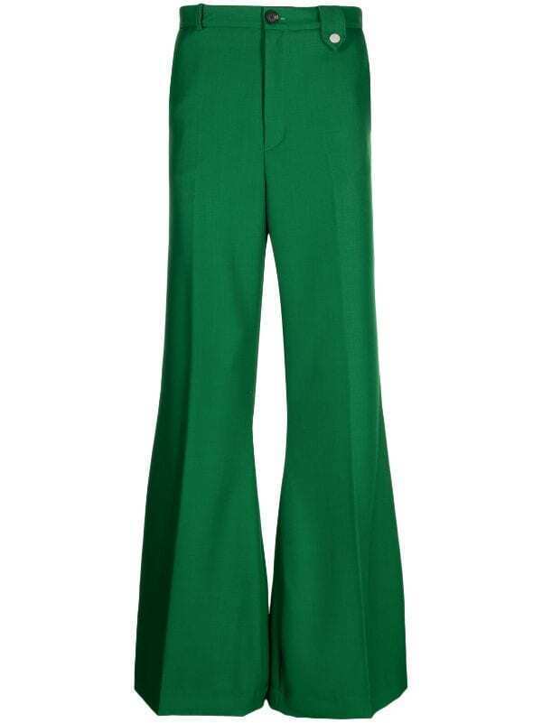 EGONlab. センタープレス フレアパンツ