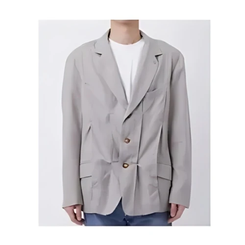 KHOKI Pleat-detail single-breasted jacket