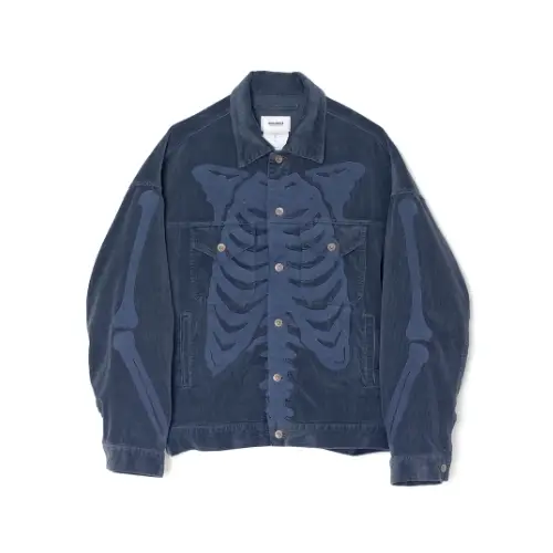 st company BONE APPLIQUE CORDUROY JACKET