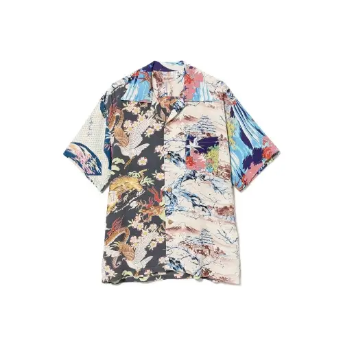 SUN SURF "和柄" OPEN COLLER SHIRT