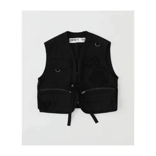 OPEN YY Woven APPLIQUE CARGO VEST