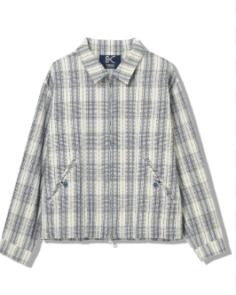 DENHAM SASHIKO CHECK JACKET