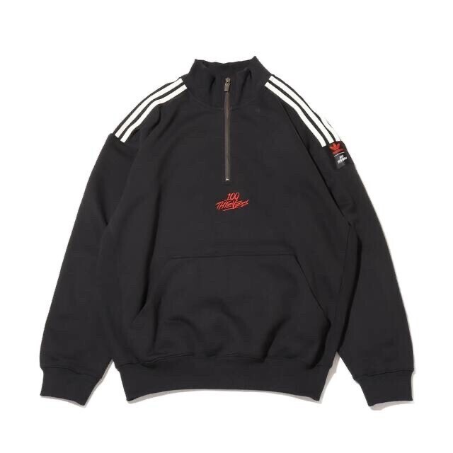 adidas 100THIVES HALF-ZIP BLACK