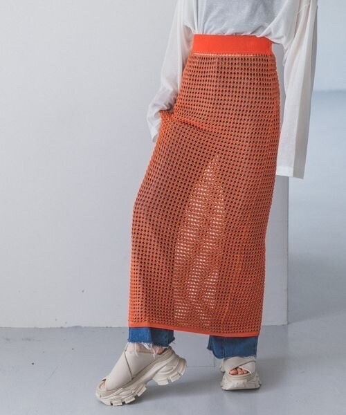 JEANASiS ハイショクアミニットナロースカート