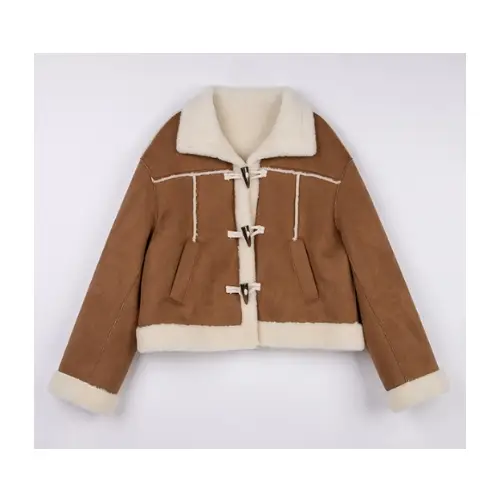 ROLAROLA HIGH NECK SUEDE MUSTANG JACKET