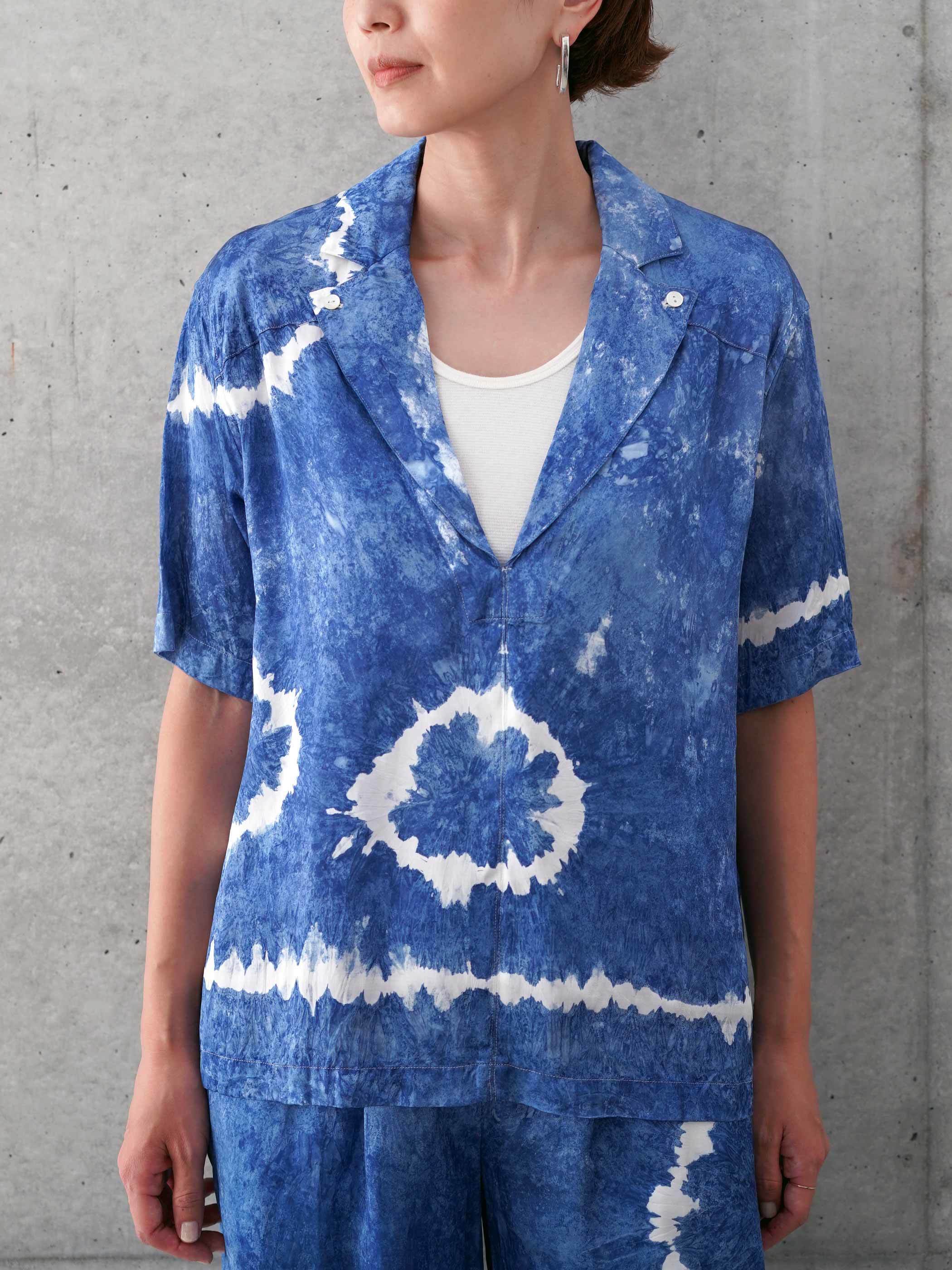 RUMBLE RED Ironori Shibori Pullover Shirts