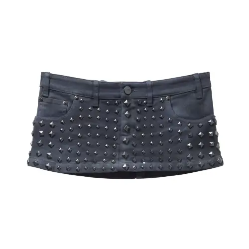 MOWALOLA MOTO STUDDED SKIRT