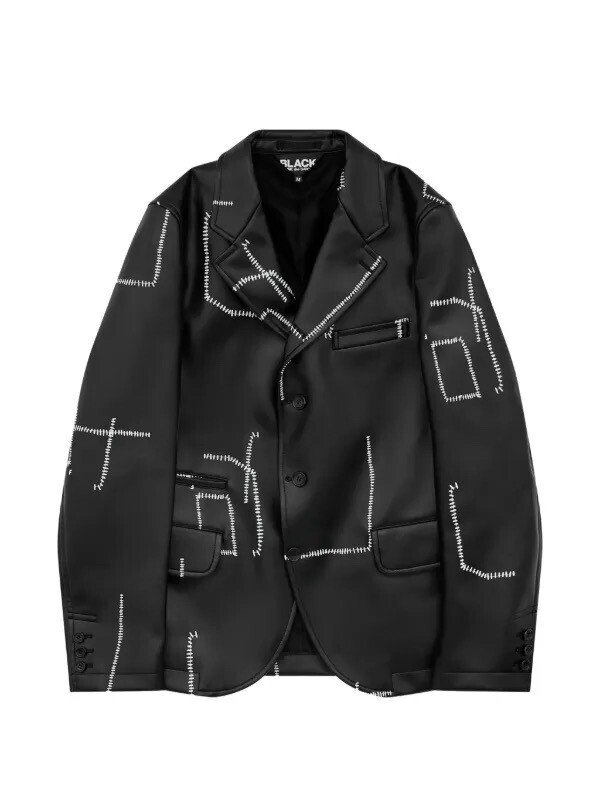 Black Comme Des Garçons ステッチディテール ジャケット