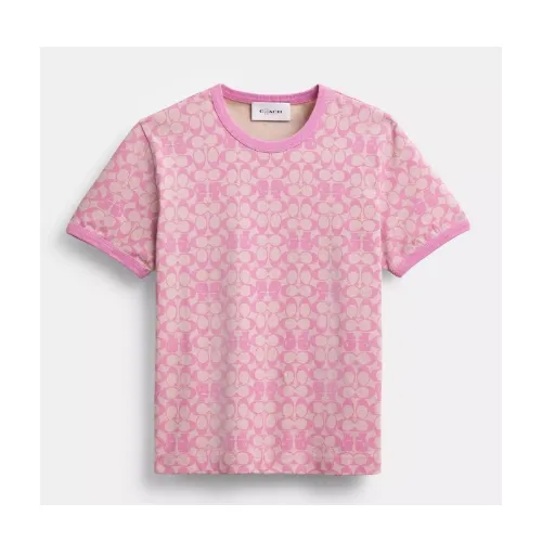 COACH シグネチャー リンガー Tシャツ