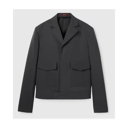 GUCCI エンボス ウール ギャバジン ジャケット