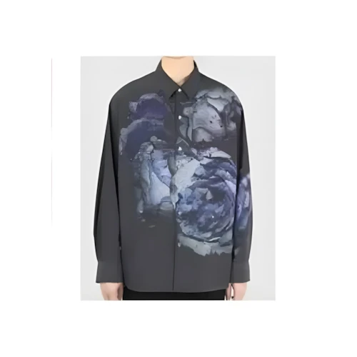 LAD MUSICIAN DECHINE RAIN FLOWER1 BIG SHIRT