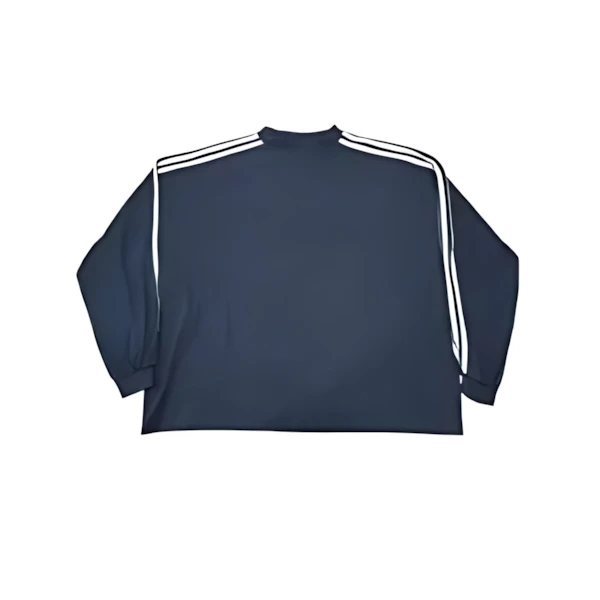 Balenciaga × adidas Distressed Three Line Logo Cotton L/S Shirt