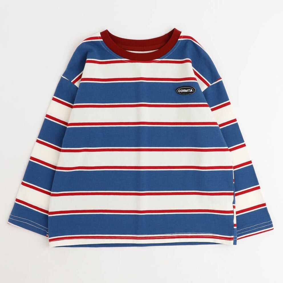 URBAN CHERRY ワンポイントロゴボーダートップス