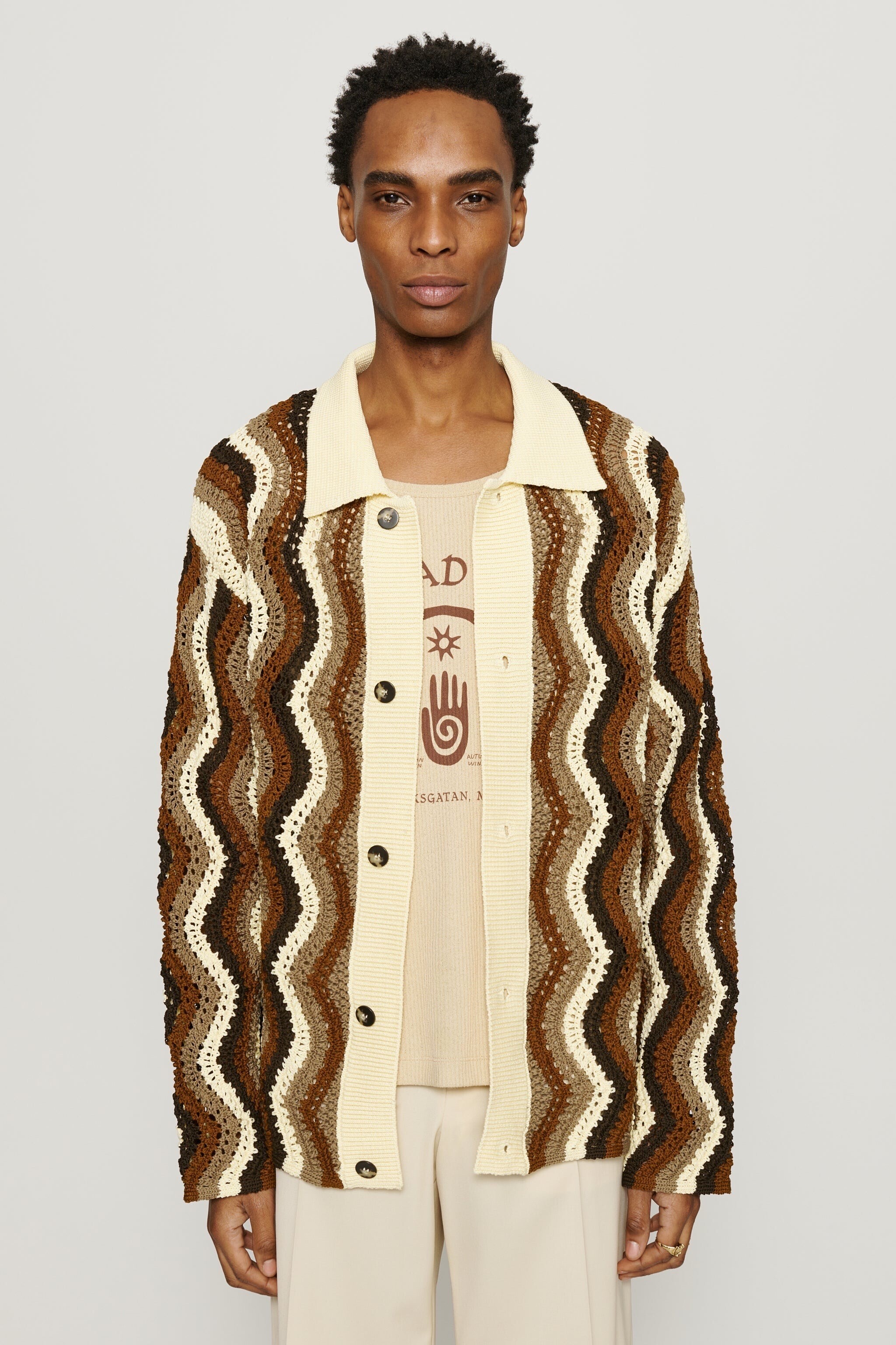 CMMN SWDN Elmer Crochet Cardigan