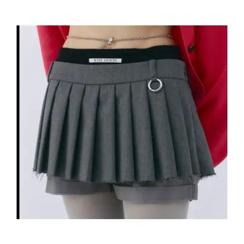 JOSE MOON PLEATS MINI SKIRT
