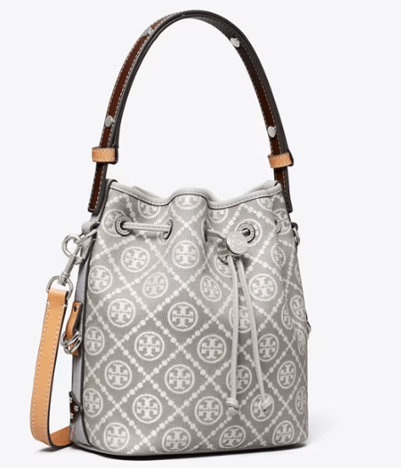 Tory Burch Tモノグラム ユーティリティ バケットバッグ