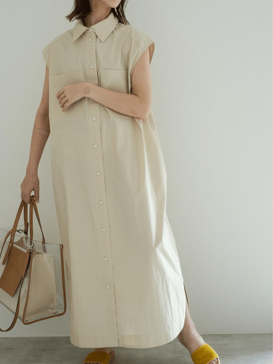 maison de Dolce. シャツワンピース【beige】