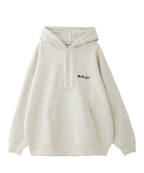 MILKFED. ICING LOGO WIDE SWEAT HOODIE