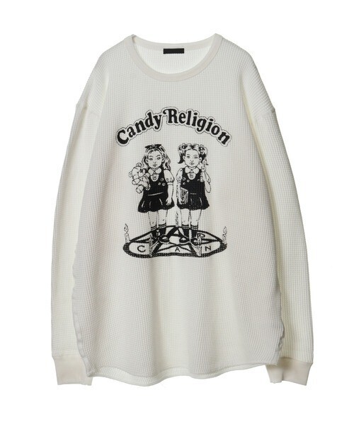 Candy Stripper CANDY RELIGION WAFFLE L/S Tシャツ