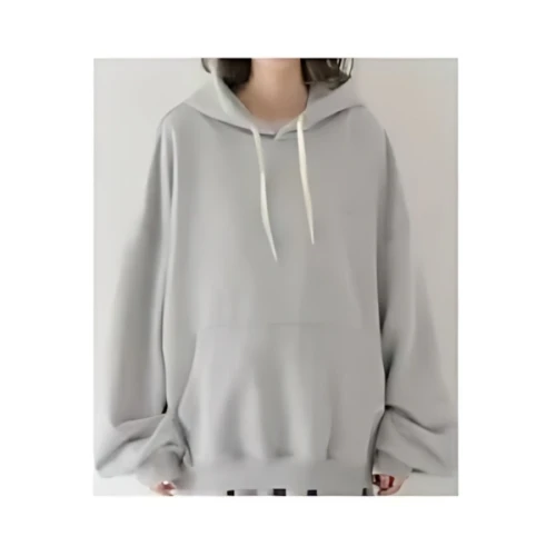 ANGLAN Valley Tuck Sweat Balloon Hoodie