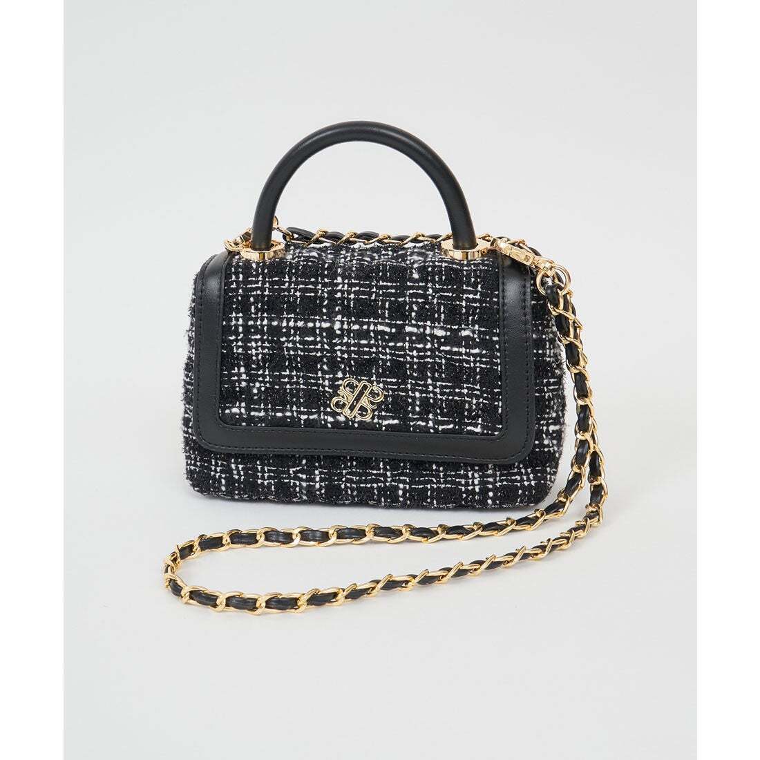 ROYAL PARTY ツイードキルティングチェーンハンドルBAG