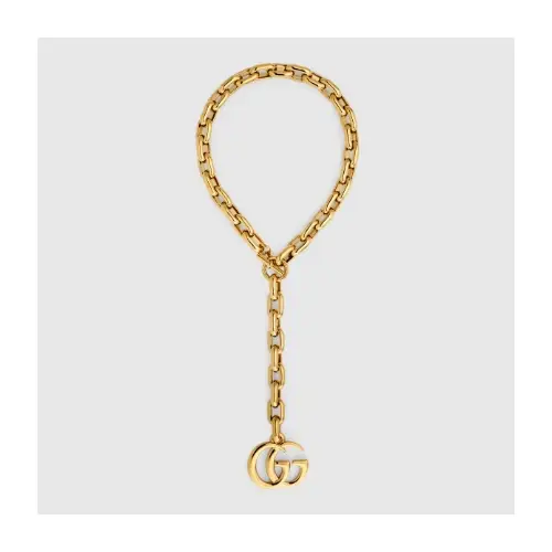 GUCCI ダブルG ペンダント チェーン ネックレス