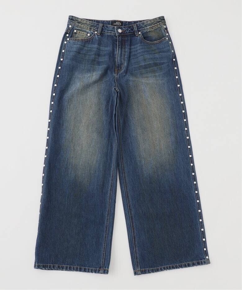AFB SUPER BAGGY STUDDED PANTS