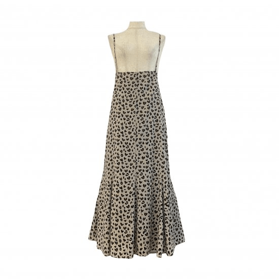 BayBee Heart leopard salopette skirt