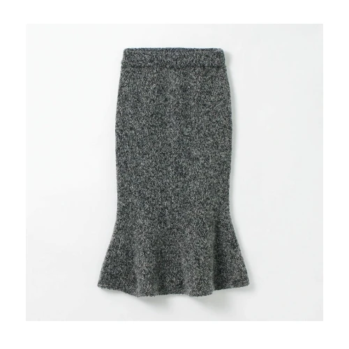 COOHEM SILK MOHAIR MELANGE KNIT SKIRT