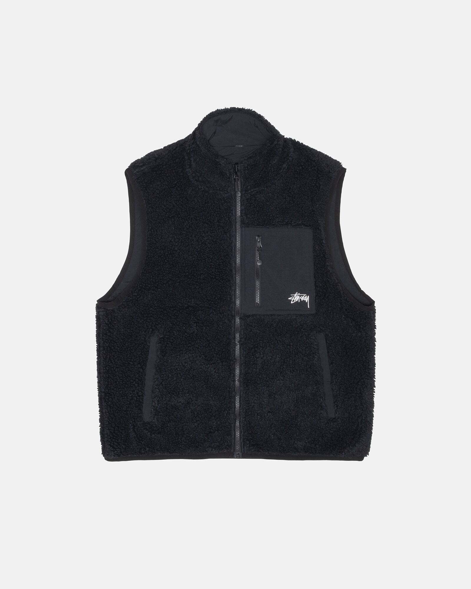 STUSSY SHERPA REVERSIBLE VEST