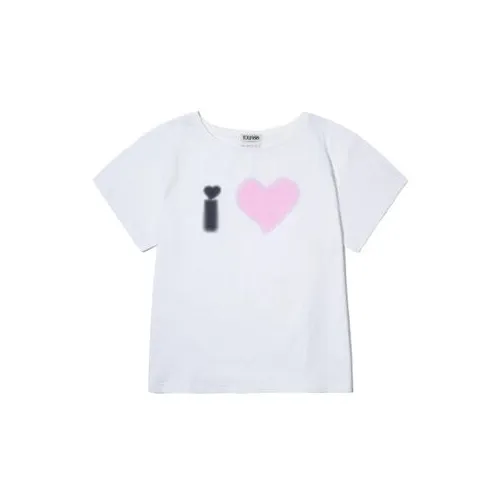 YOUHEE YOUHEEXOTZ I LOVE OFFSHOULDER TSHIRTS