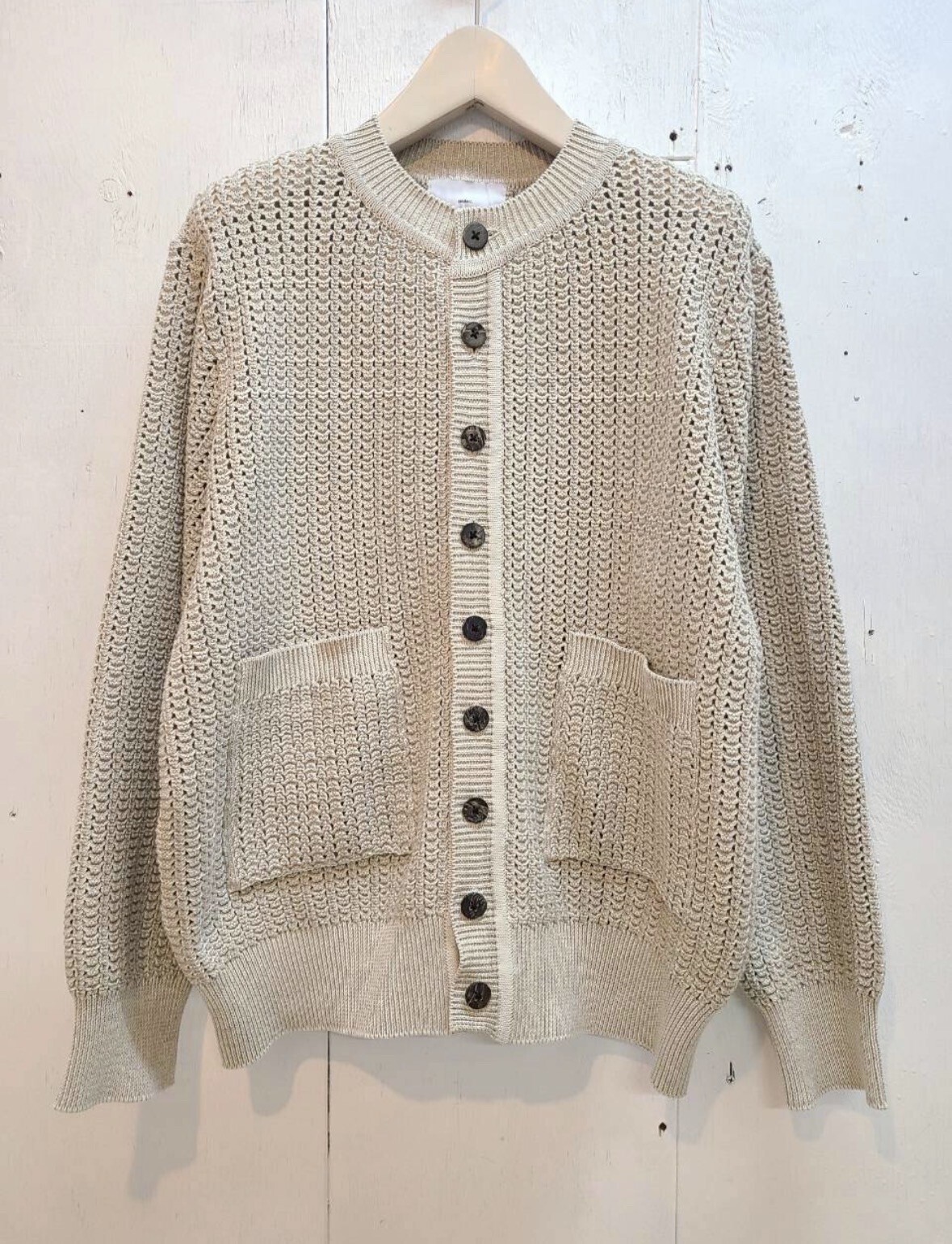 SUGARHILL OPEN-WORK BUTTON KNIT 26440602