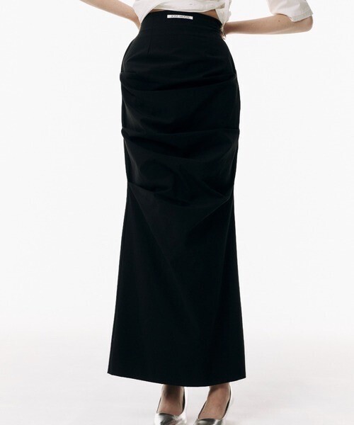 JOSE MOON IRREGULAR TUCK TIGHT SKIRT/イレギュラータックタイトスカート