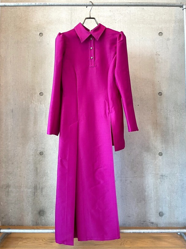 SHIROMA SHIROMA 24-25A/W asymmetry shirtdress(silk)