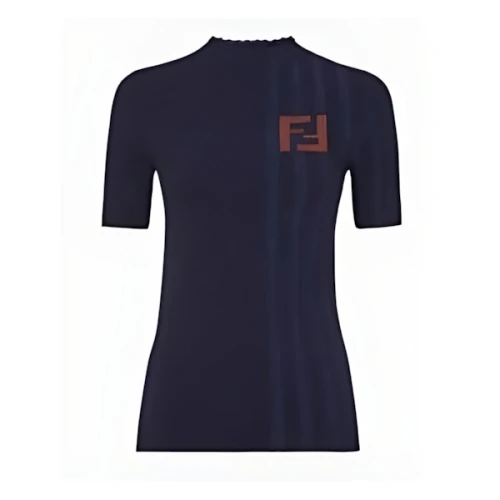 FENDI Naby blue cotton jumper