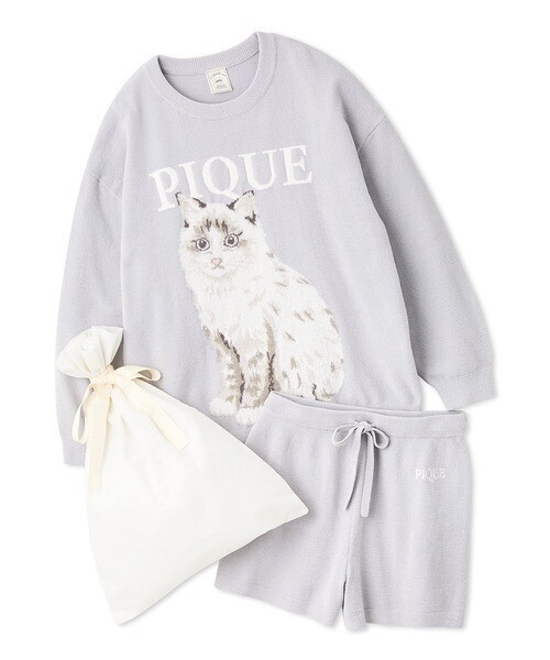 gelato pique CAT ジャガードプルオーバー＆ショートパンツSET ゲラートピケ