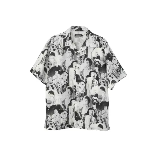 HYSTERIC GLAMOUR × Madhappy DENNIS MORRIS/BOLLOKS ANARCHY MIX柄 オープンカラーシャツ