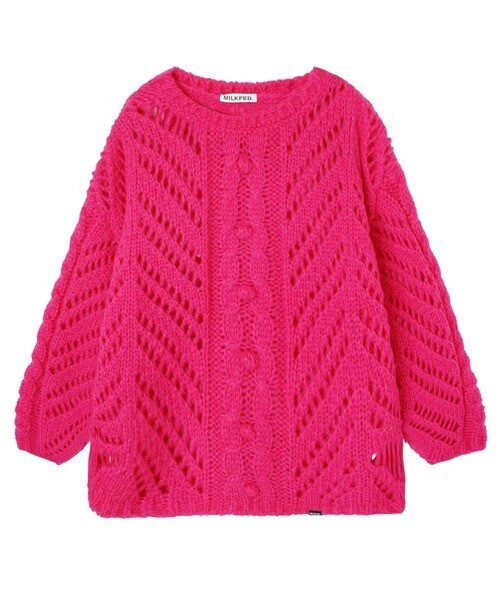 MILKFED. POPCORN KNIT TOP