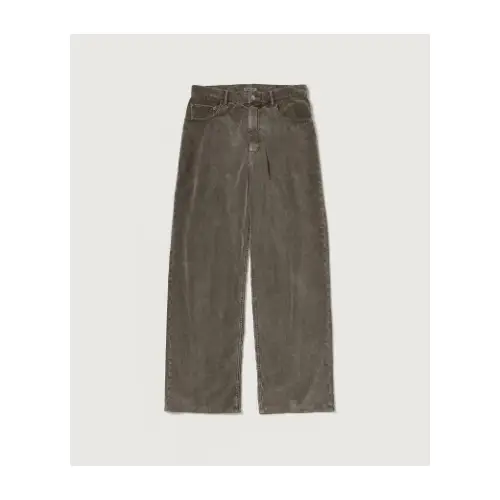 AURALEE PIGMENT DYED FINX CORDUROY WIDE 5P PANTS
