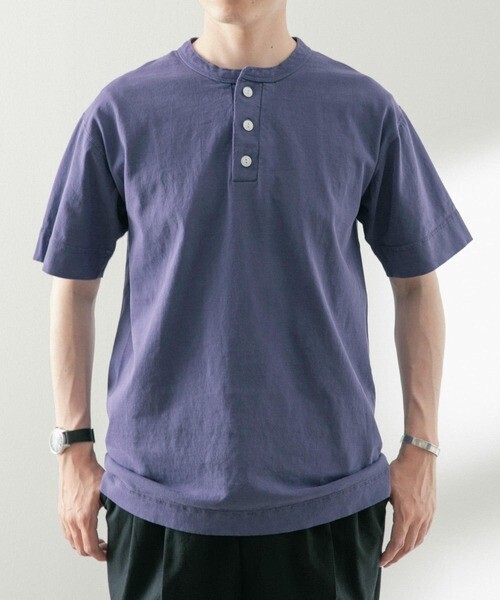 Healthknit Healthknit　MADE IN USA Henley-Neck T-shirts
