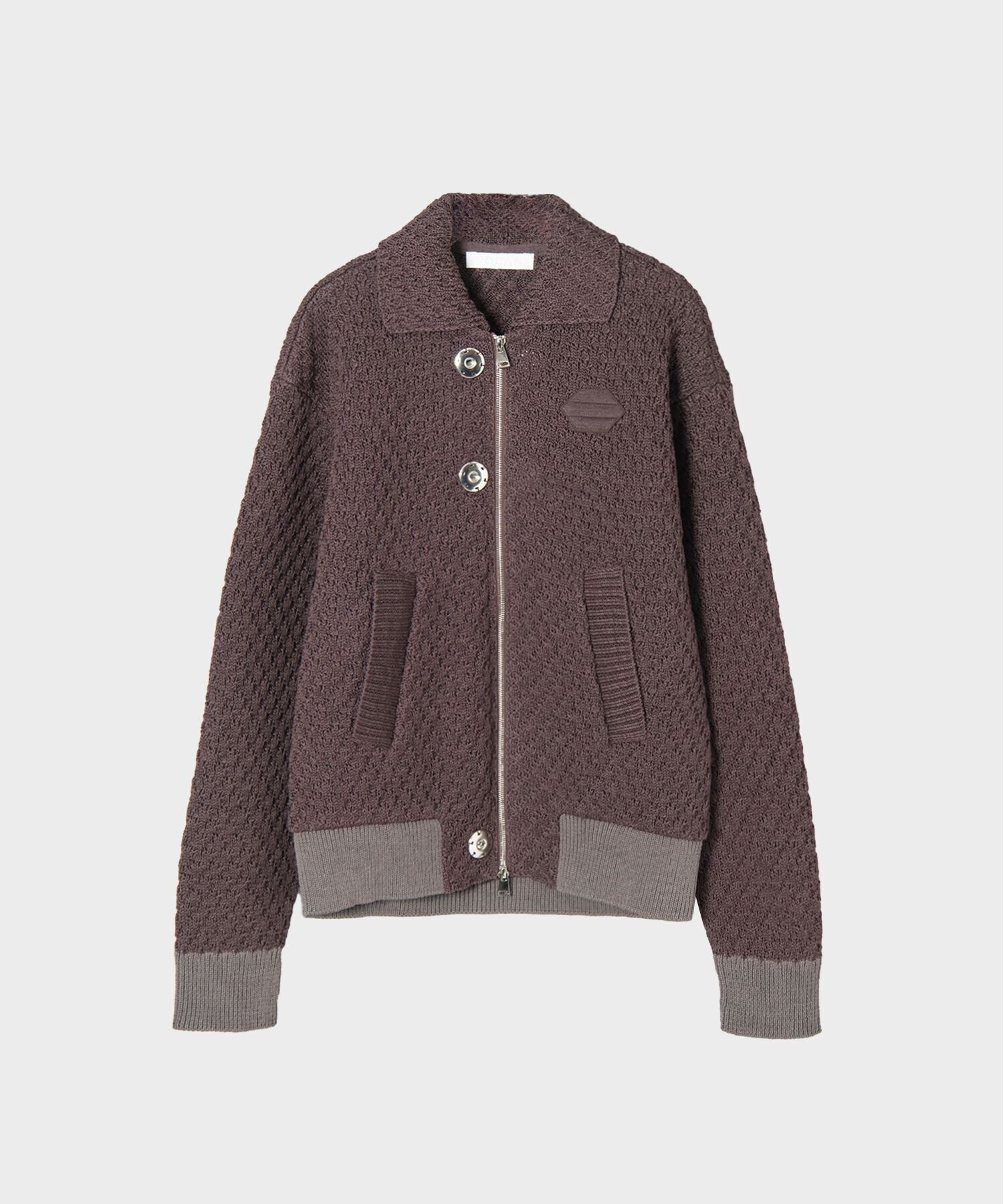 OUAT META ZIP KNIT