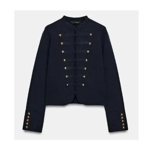 ZARA ボタン付きニットジャケット / ナポレオンジャケット