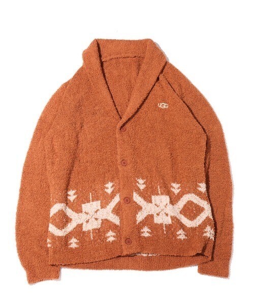UGG® Australia UGG@mos ROOM WEAR グラフィック インターシャ カーディガン